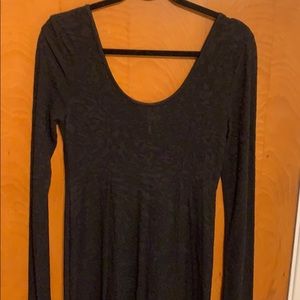 Long free people black dress